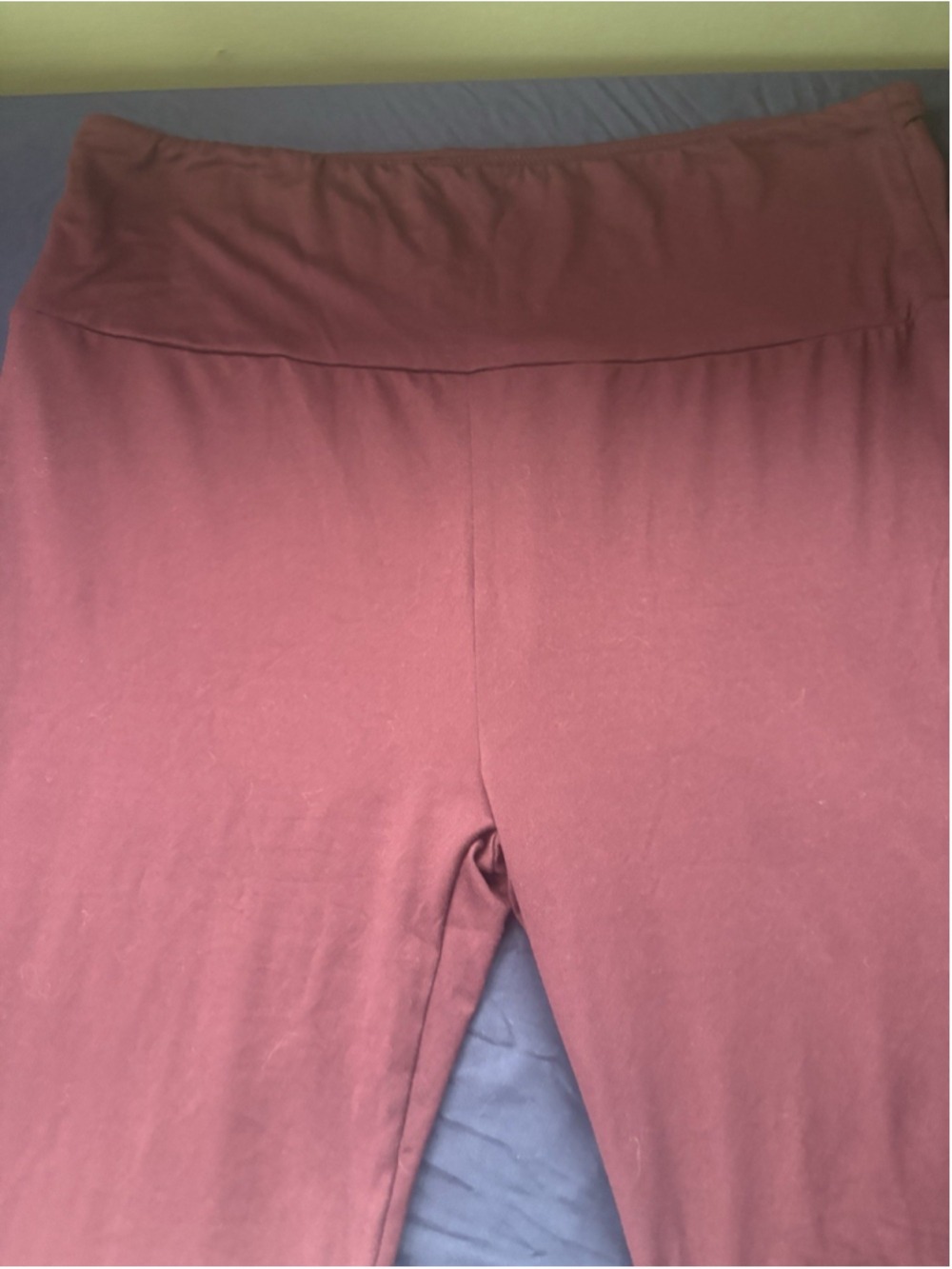 3XL Burgundy Flare Leg Yoga Pants High Waist Plus Size Maroon Soft Stretch 31"